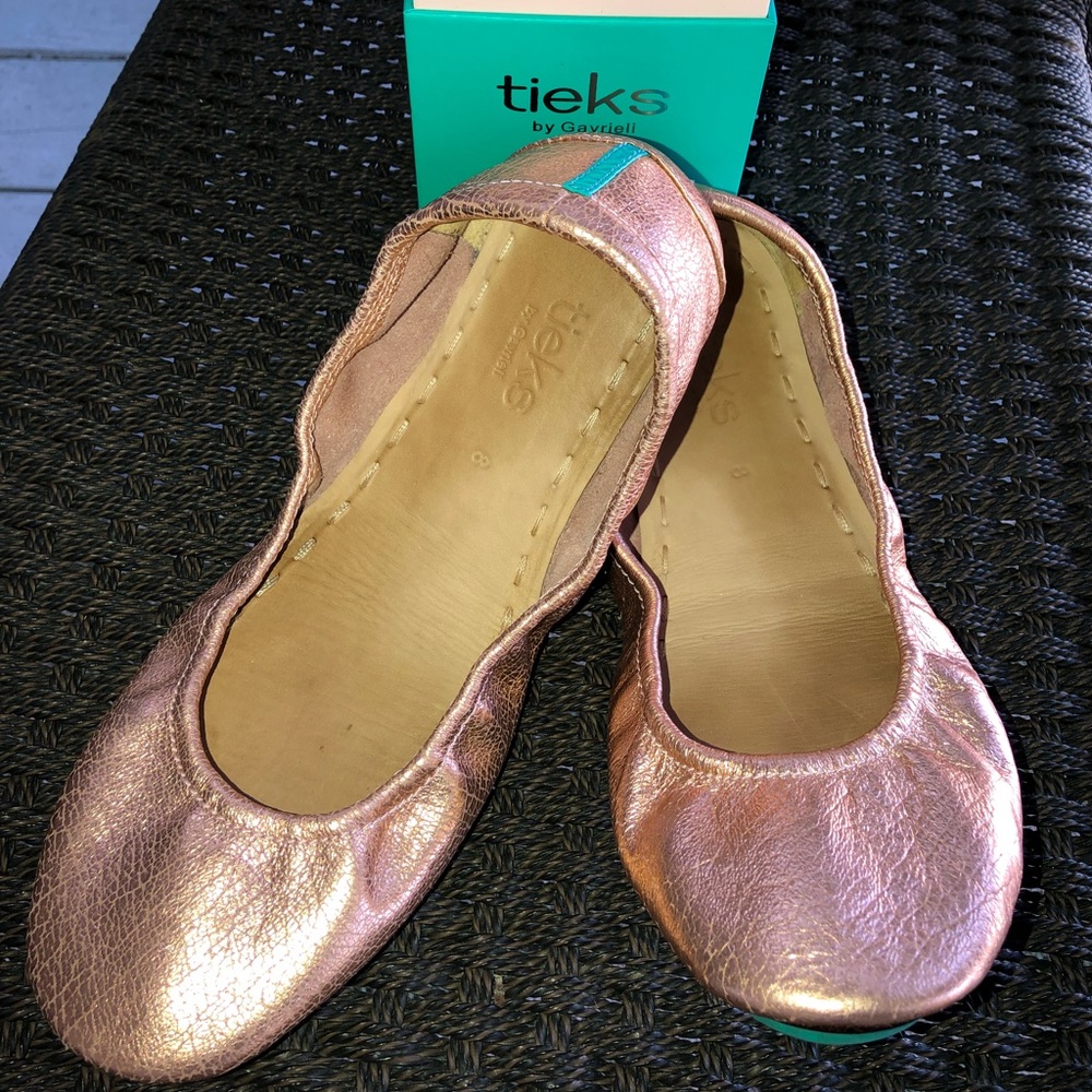 EUC Rose Gold Glam Tieks
